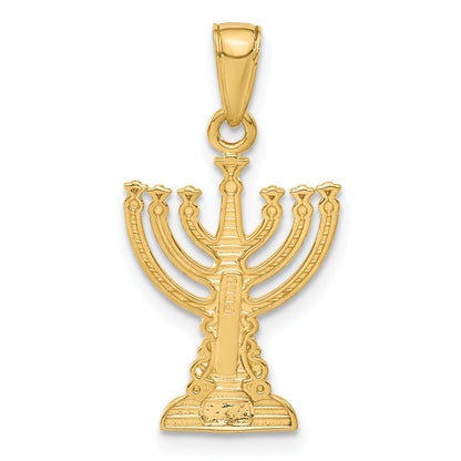 10K Yellow Gold 10K Menorah Pendant