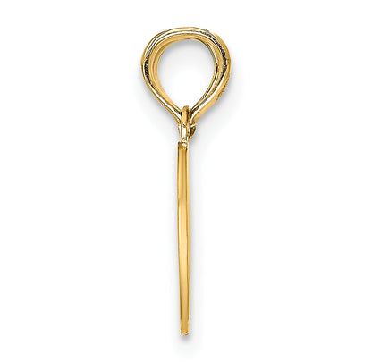 10K Yellow Gold 10K Reversible Break Apart Mizpah Heart Pendant