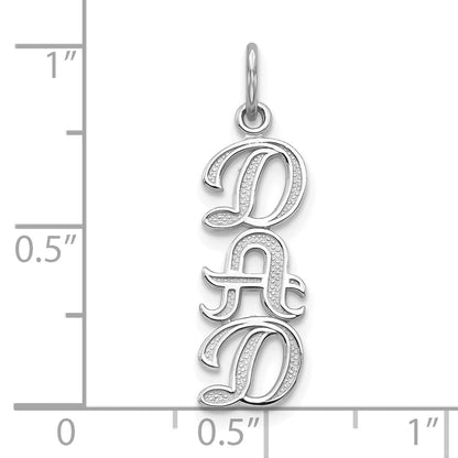 10K White Gold 10K Dad Charm
