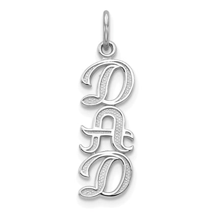 10K White Gold 10K Dad Charm