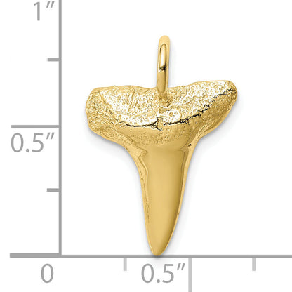 10K Yellow Gold 10K Shark Tooth Pendant