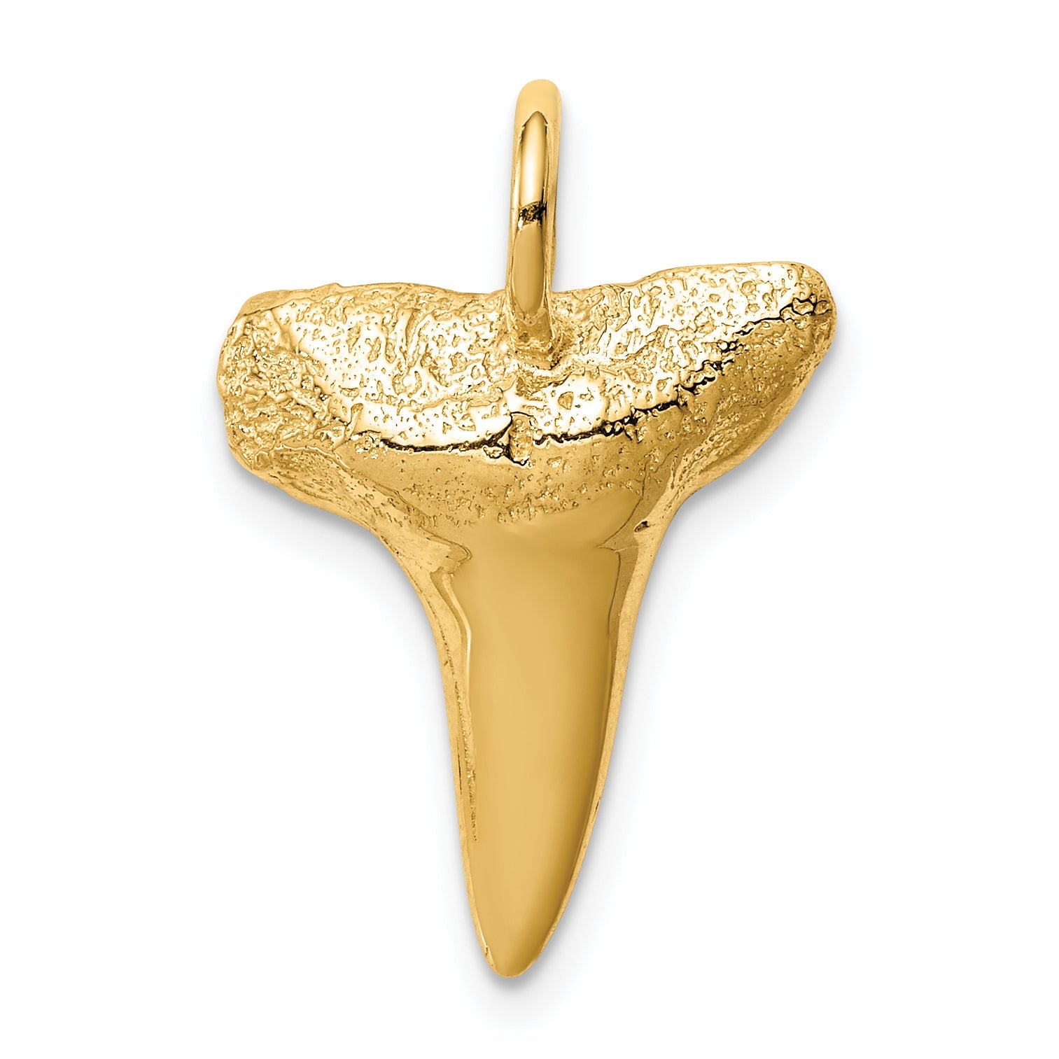10K Yellow Gold 10K Shark Tooth Pendant