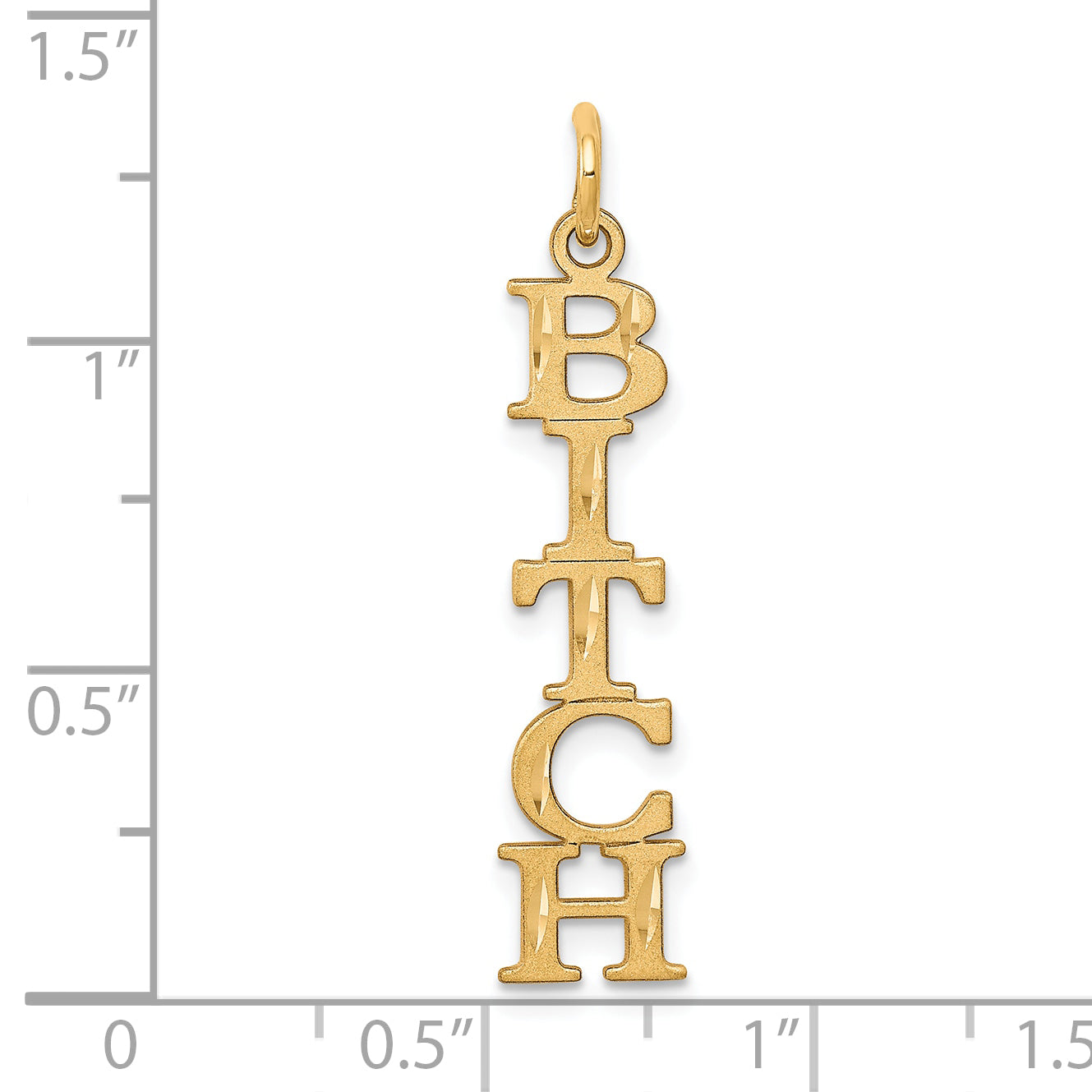 10k Yellow Gold 5-Letter Talking Charm