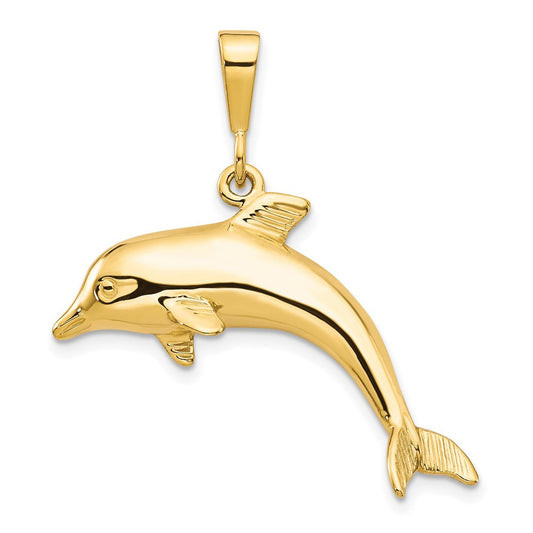 10k Yellow Gold Dolphin Charm