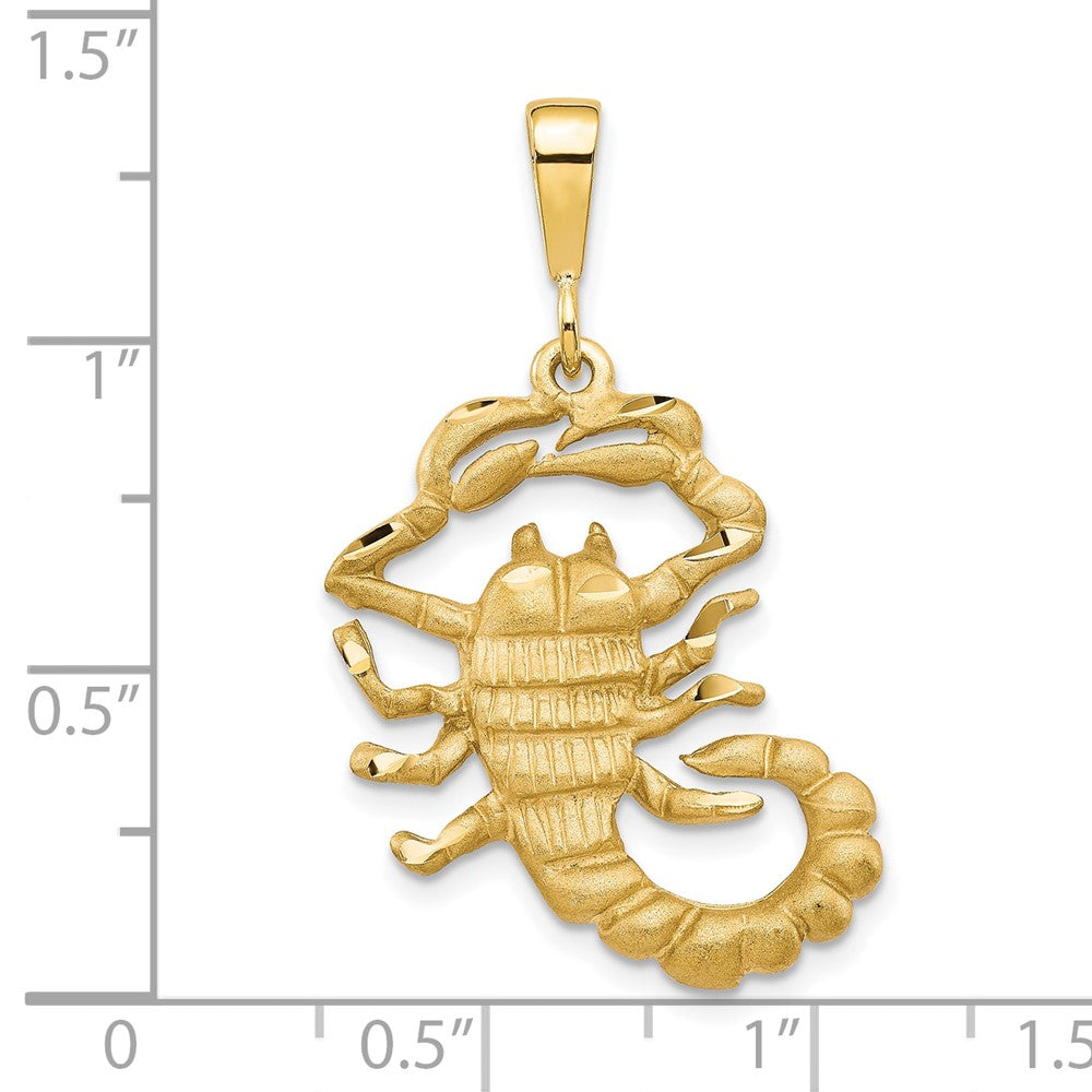 10k Yellow Gold Scorpion Charm