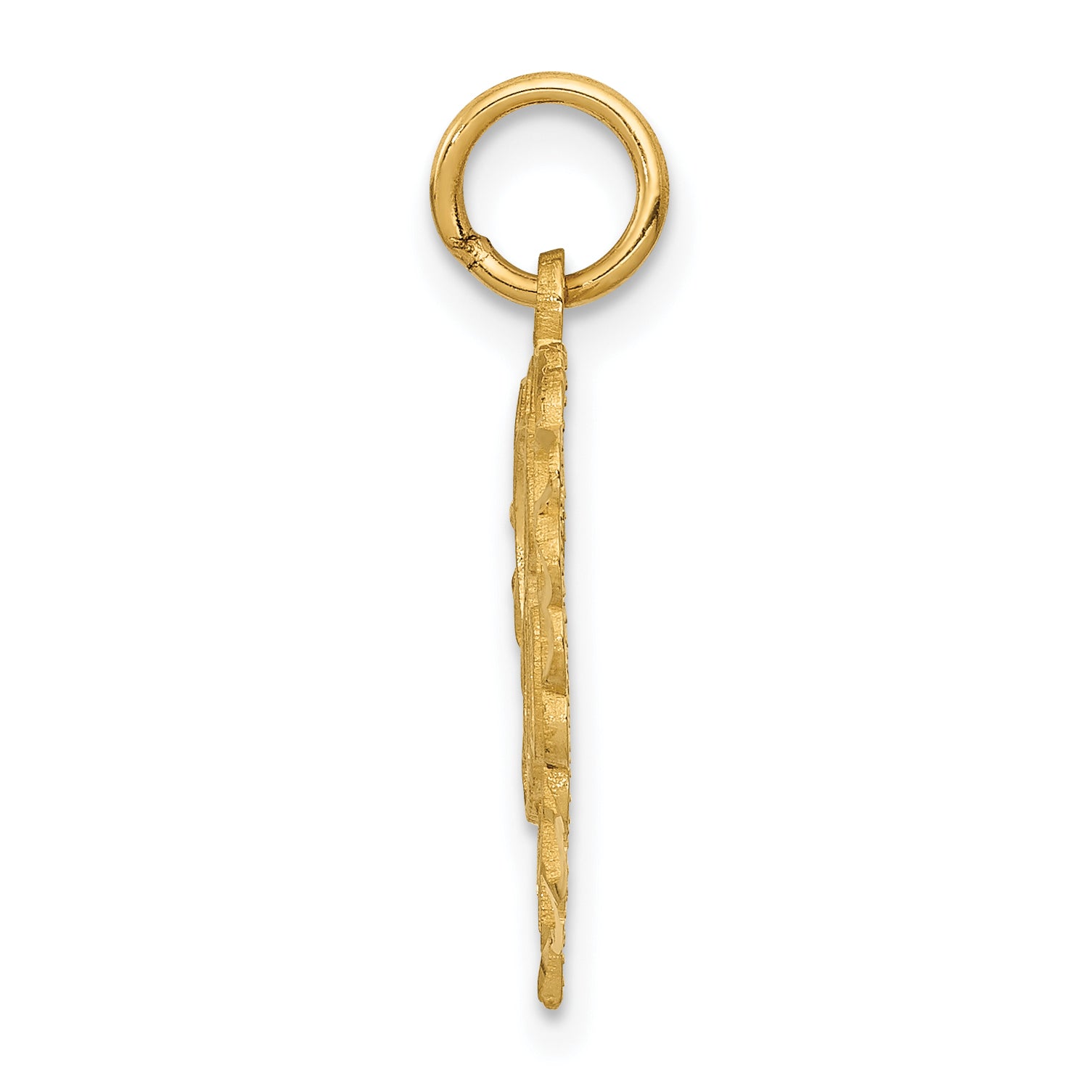 10K Yellow Gold 10Ky Initial A Charm