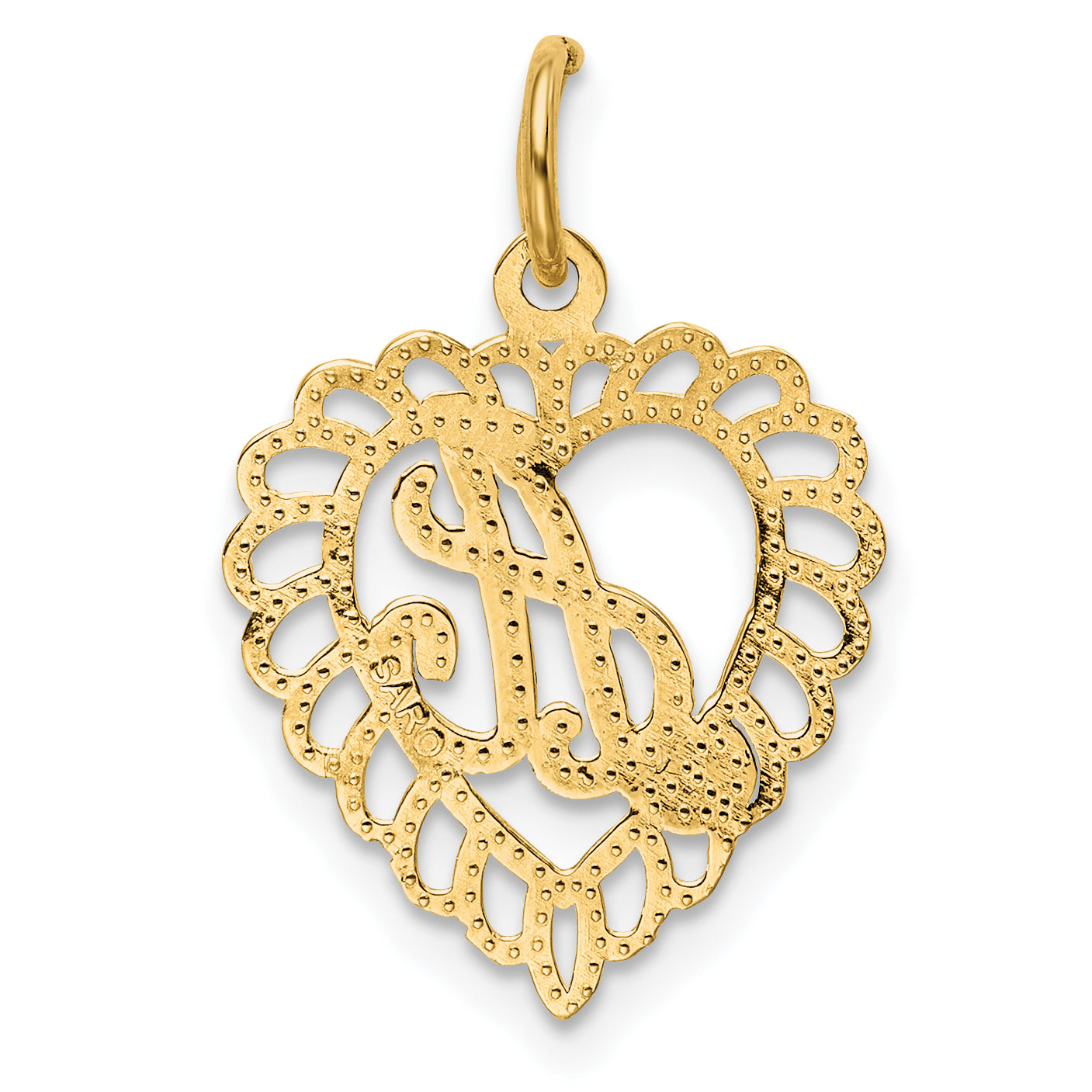 10K Yellow Gold 10Ky Initial A Charm