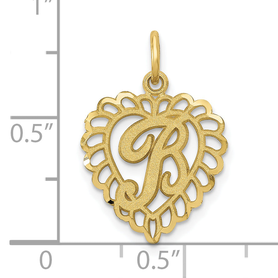 10K Yellow Gold 10Ky Initial B Charm