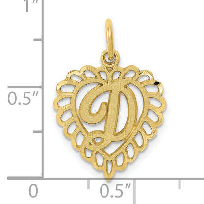 10K Yellow Gold 10Ky Initial D Charm