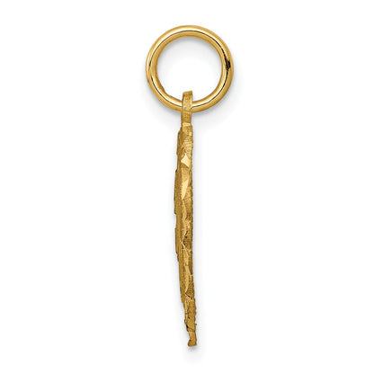 10K Yellow Gold Initial E Charm