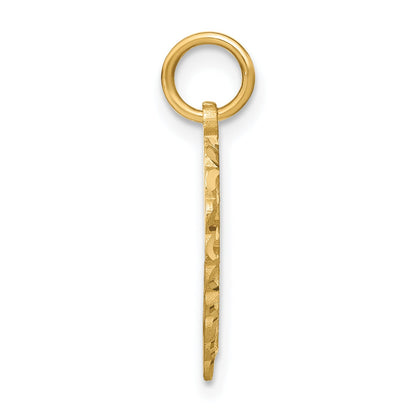 10K Yellow Gold Initial I Charm