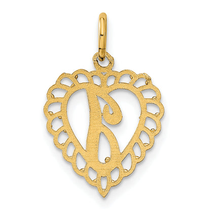 10K Yellow Gold Initial J Charm