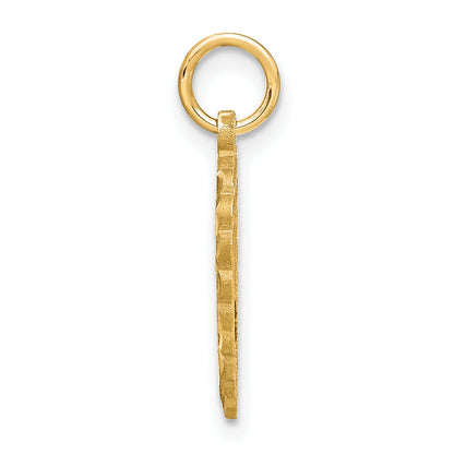 10K Yellow Gold Initial W Charm