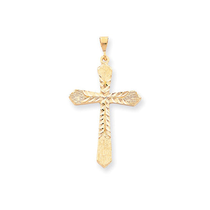 10k Yellow Gold Cross Charm