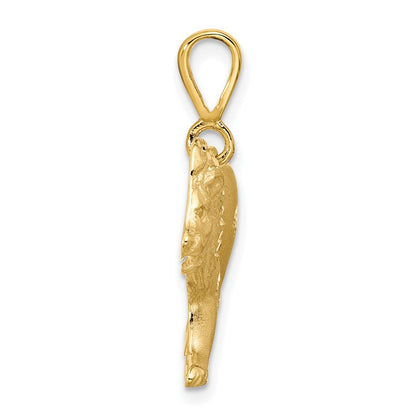 10K Yellow Gold Lion Charm