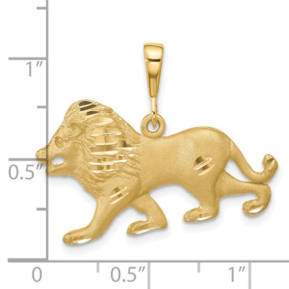 10K Yellow Gold Lion Charm