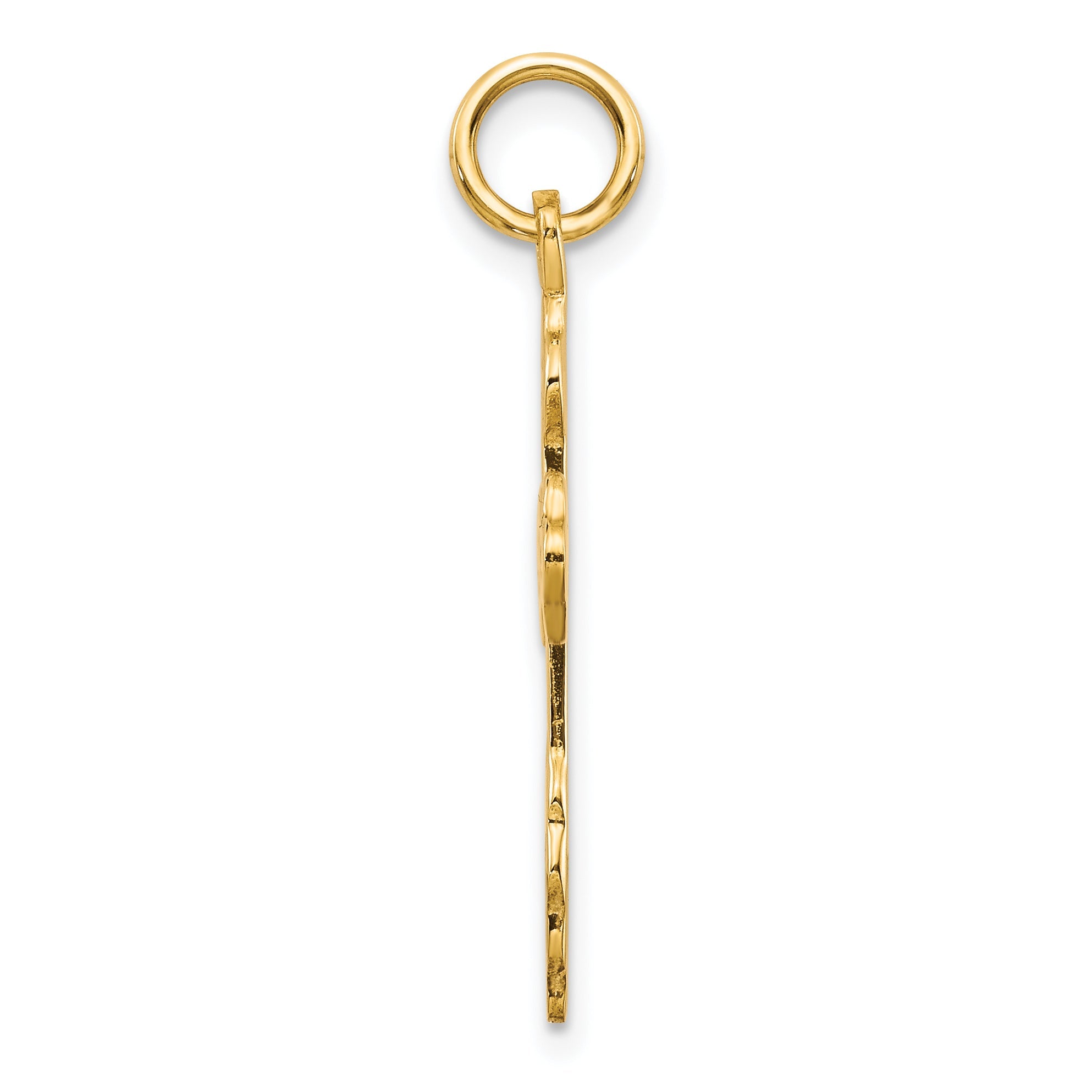 10k Yellow Gold Eastern Orthodox Cross Charm