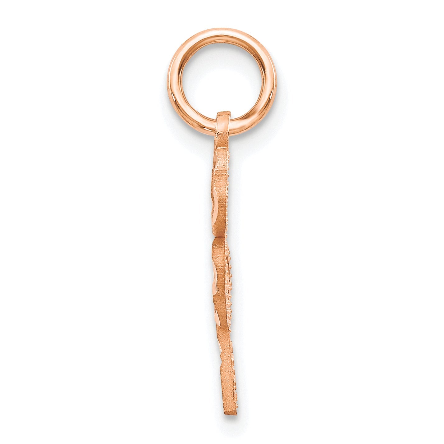 10K Rose Gold Four Leaf Clover Pendant