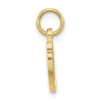 10K Yellow Gold Initial O Charm