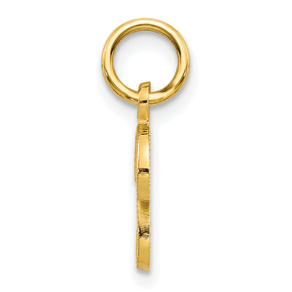 10K Yellow Gold Initial P Charm
