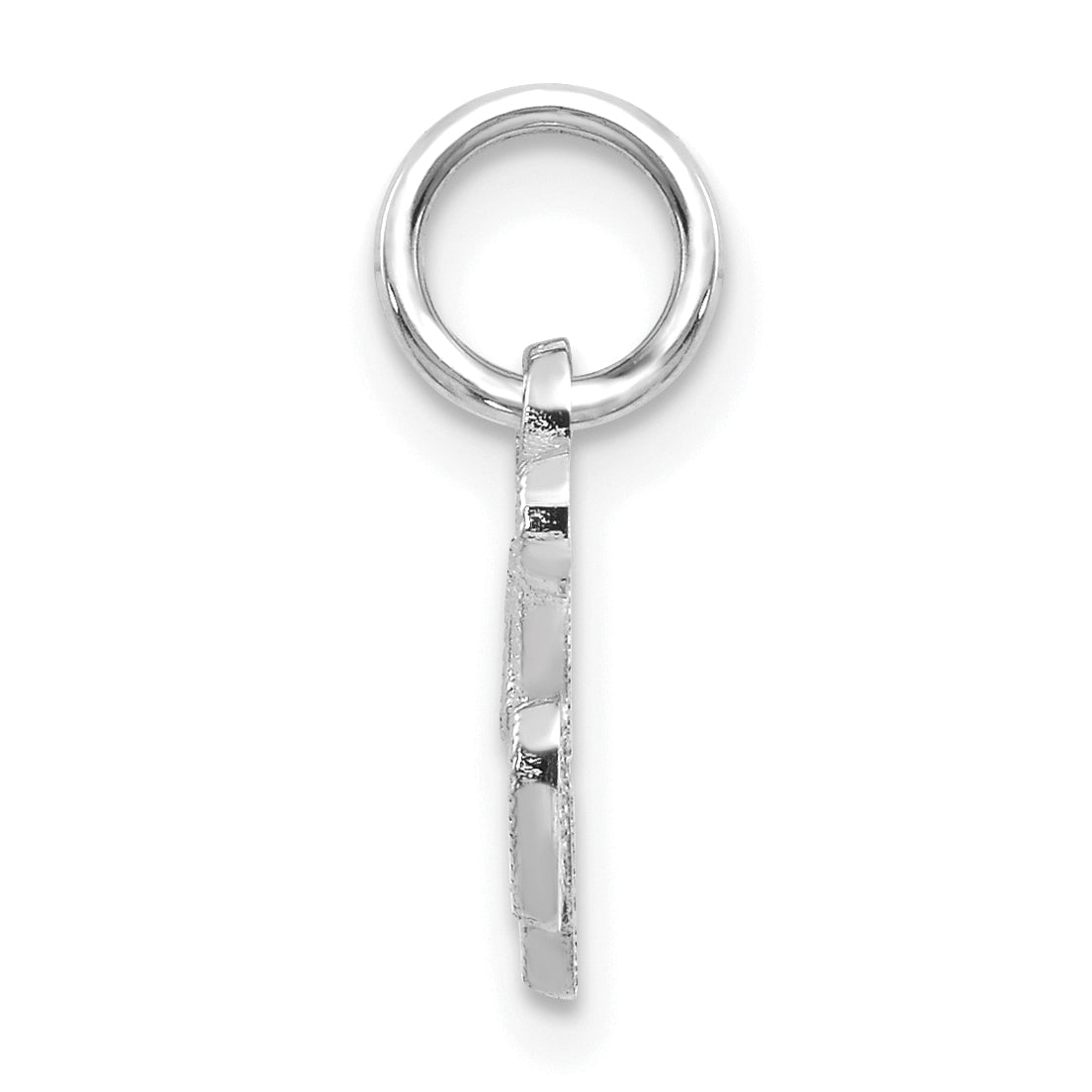 10K White Gold 10Kw Initial K Charm