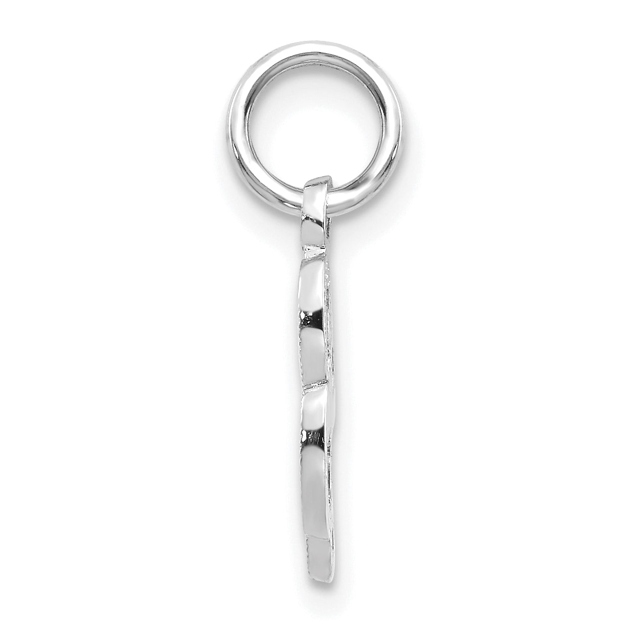 10K White Gold 10Kw Initial L Charm