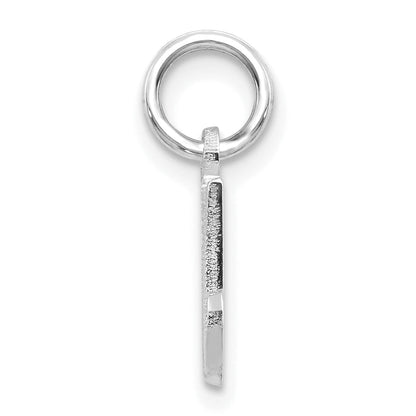 10K White Gold 10Kw Initial M Charm
