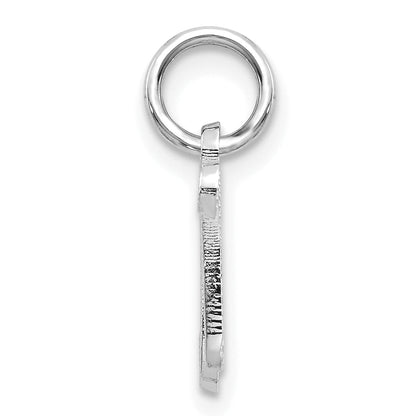 10K White Gold 10Kw Initial N Charm