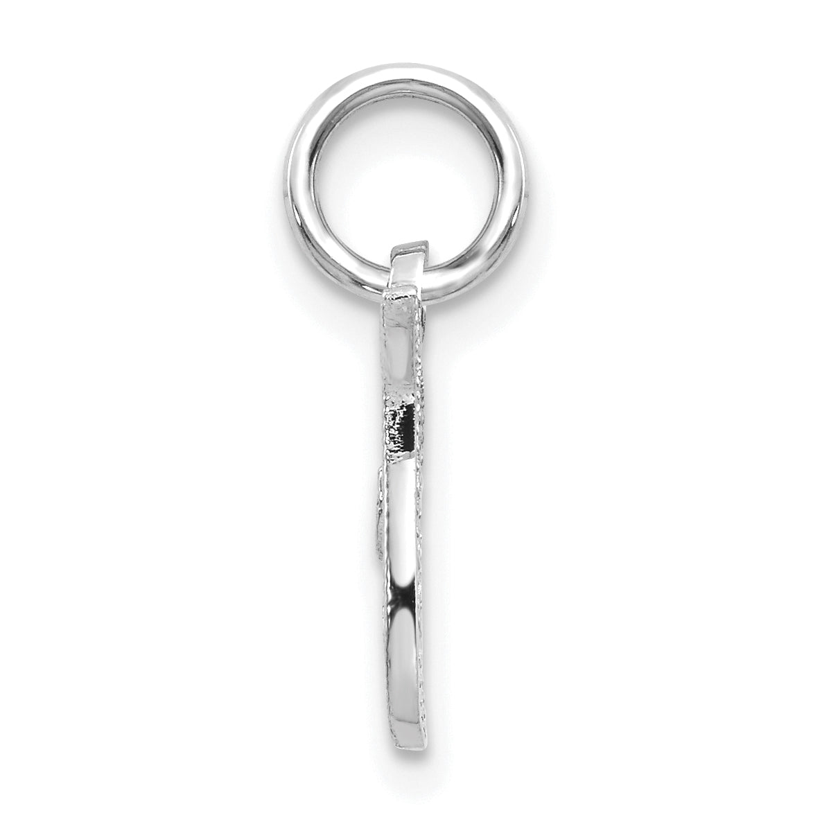 10K White Gold 10Kw Initial T Charm