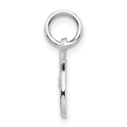 10K White Gold 10Kw Initial T Charm