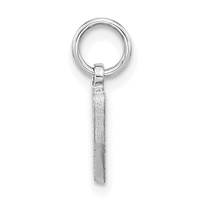 10K White Gold 10Kw Initial W Charm