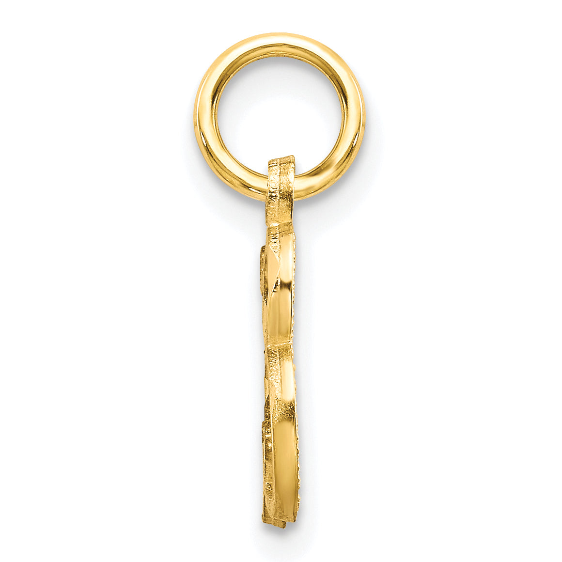 10K Yellow Gold Initial B Charm