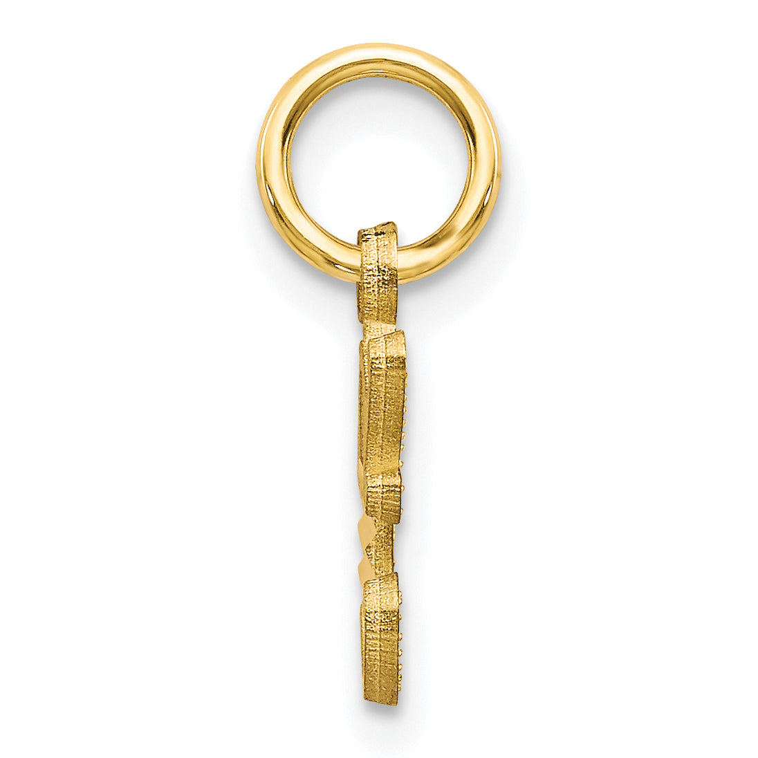 10K Yellow Gold Initial C Charm