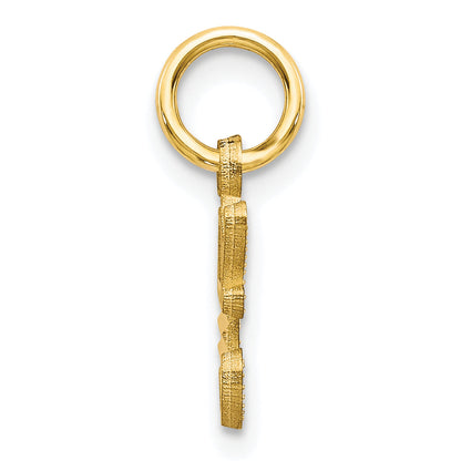 10K Yellow Gold Initial C Charm
