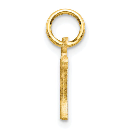 10K Yellow Gold Initial H Charm
