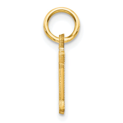 10K Yellow Gold Initial N Charm
