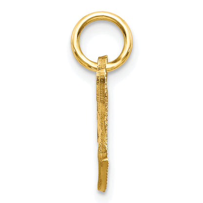 10K Yellow Gold Initial T Charm