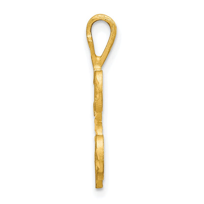 10K Yellow Gold Initial K Pendant