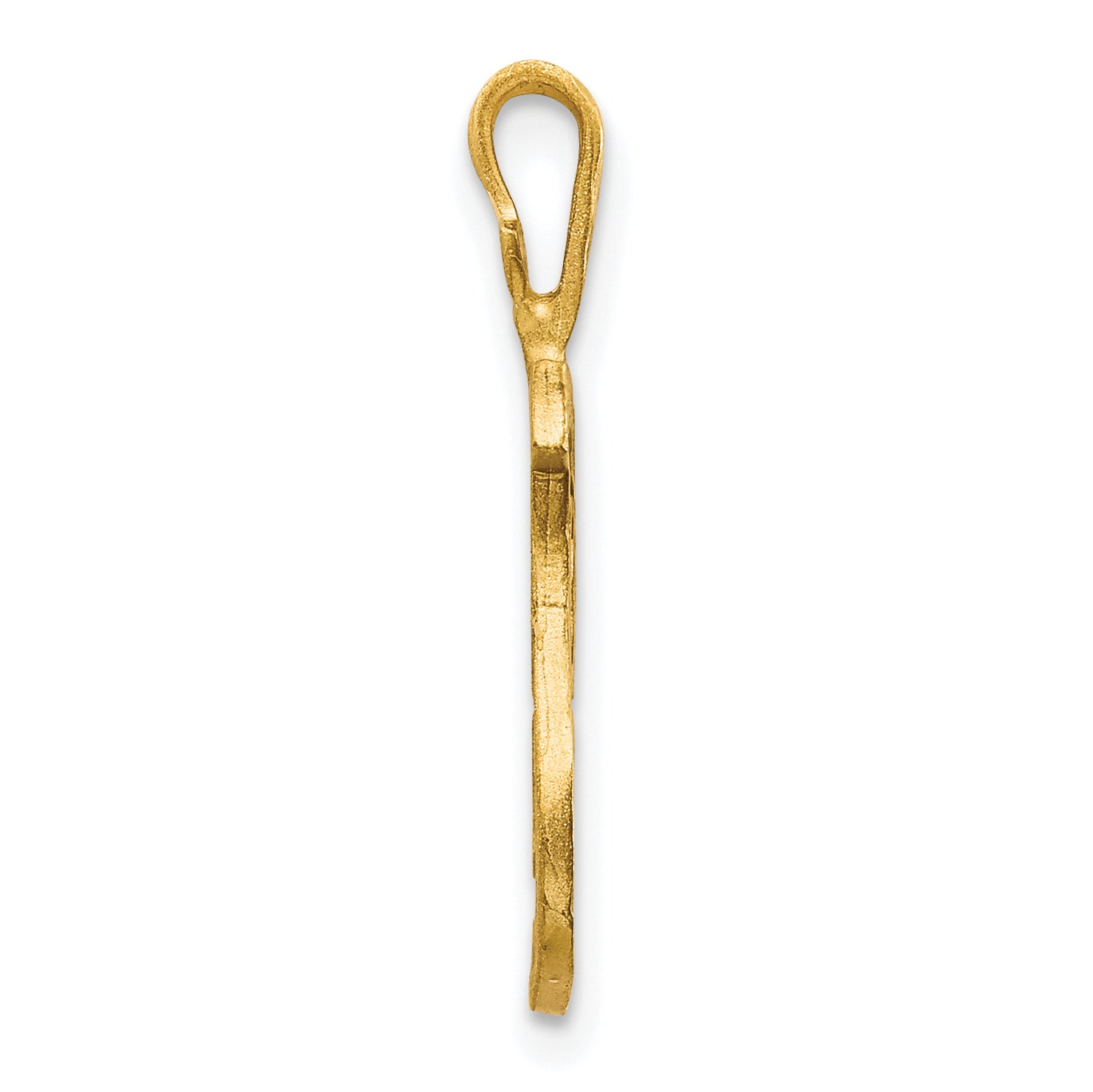 10K Yellow Gold Initial T Pendant