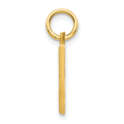 10K Yellow Gold Initial J Charm