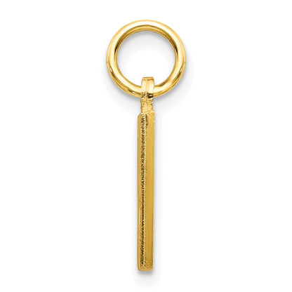 10K Yellow Gold Initial M Charm
