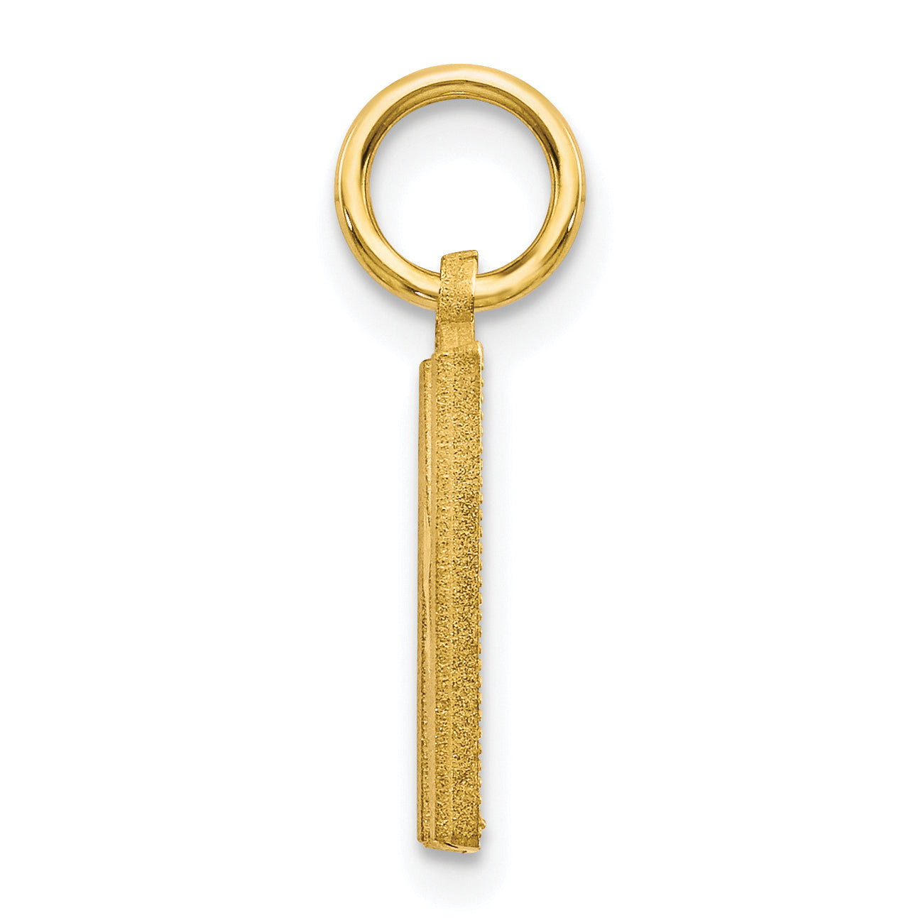 10K Yellow Gold Initial N Charm