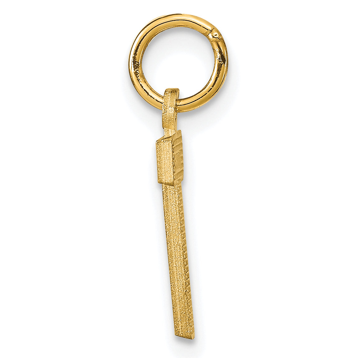 10K Yellow Gold Initial T Charm