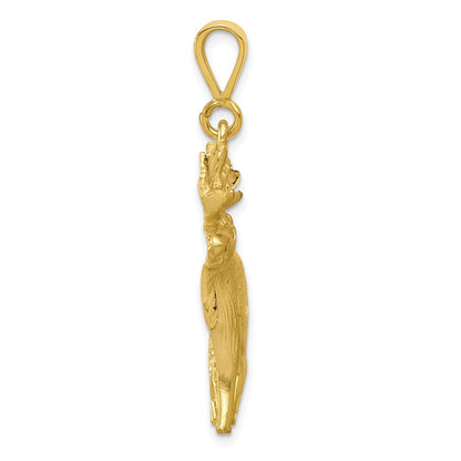 10k Yellow Gold Moose Charm