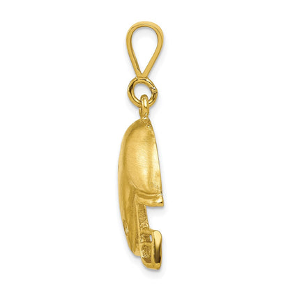 10K Yellow Gold 10K Football Helmet Charm