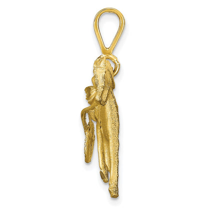 10K Yellow Gold 10K Horse Racing Charm