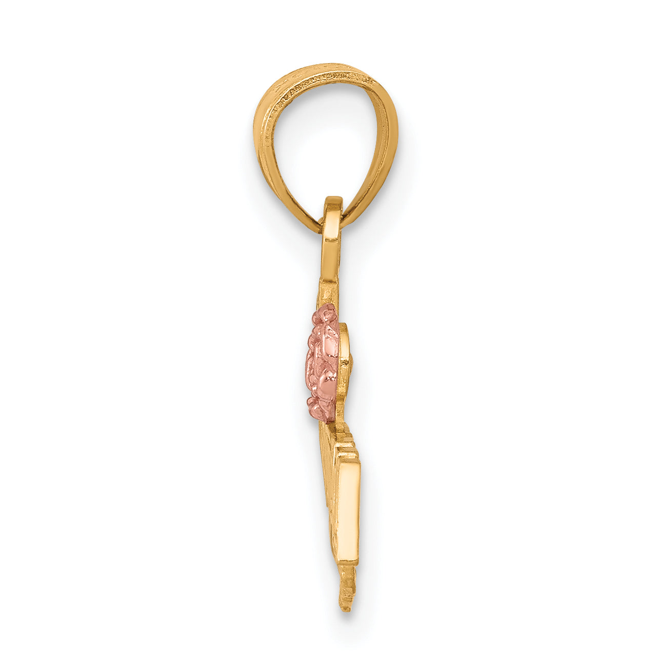 10K Two-Tone W/White Rhodium #1 Grandma Charm