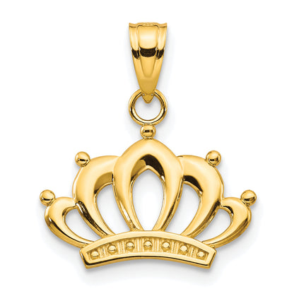 10K Yellow Gold Crown Charm