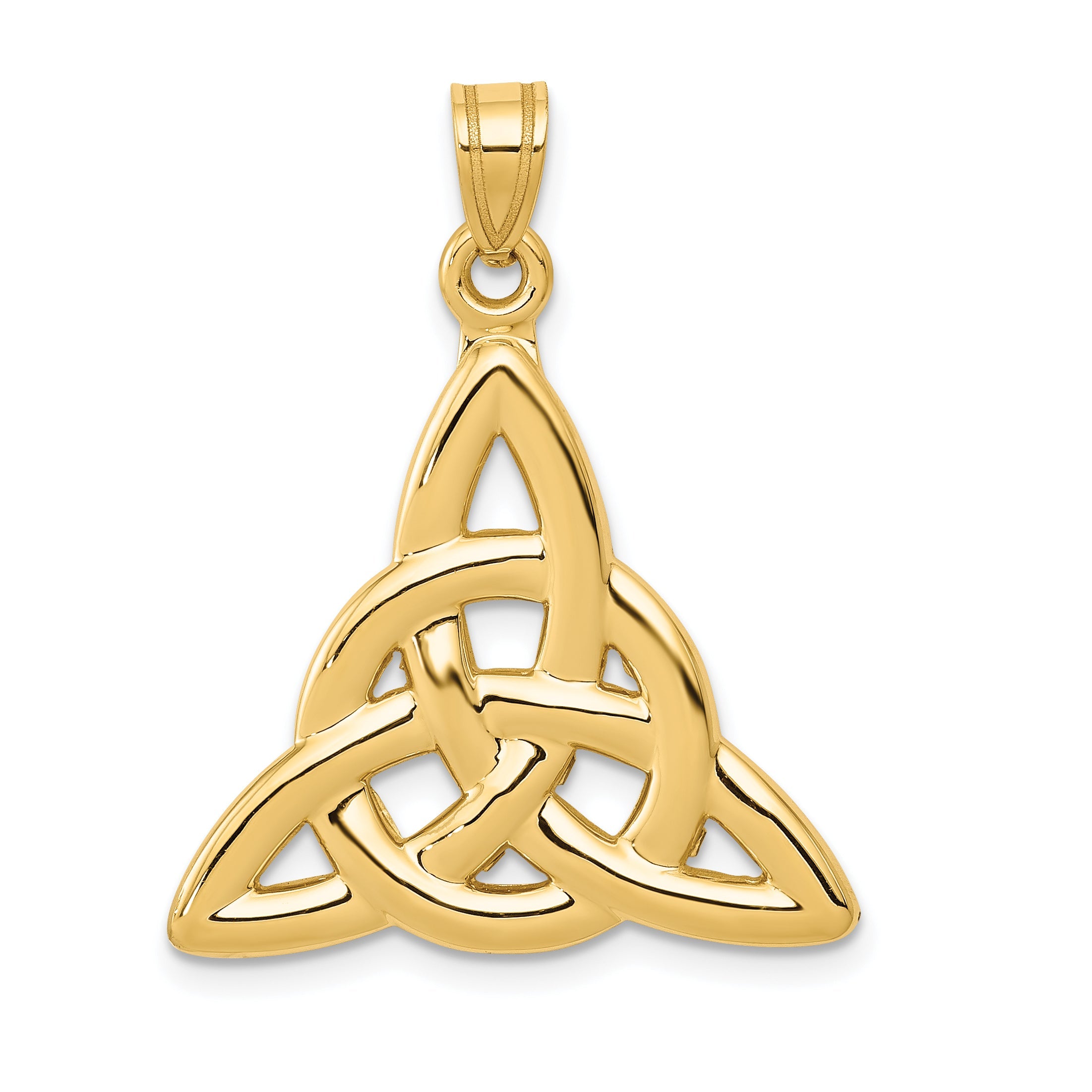 10K Yellow Gold Polished Trinity Pendant