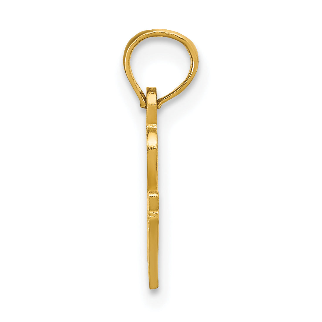 10K Yellow Gold 10K Solid Tennessee State Pendant